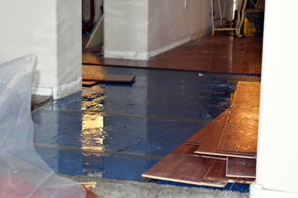 Professional Flood Damage Repair technician working in Moore, TX